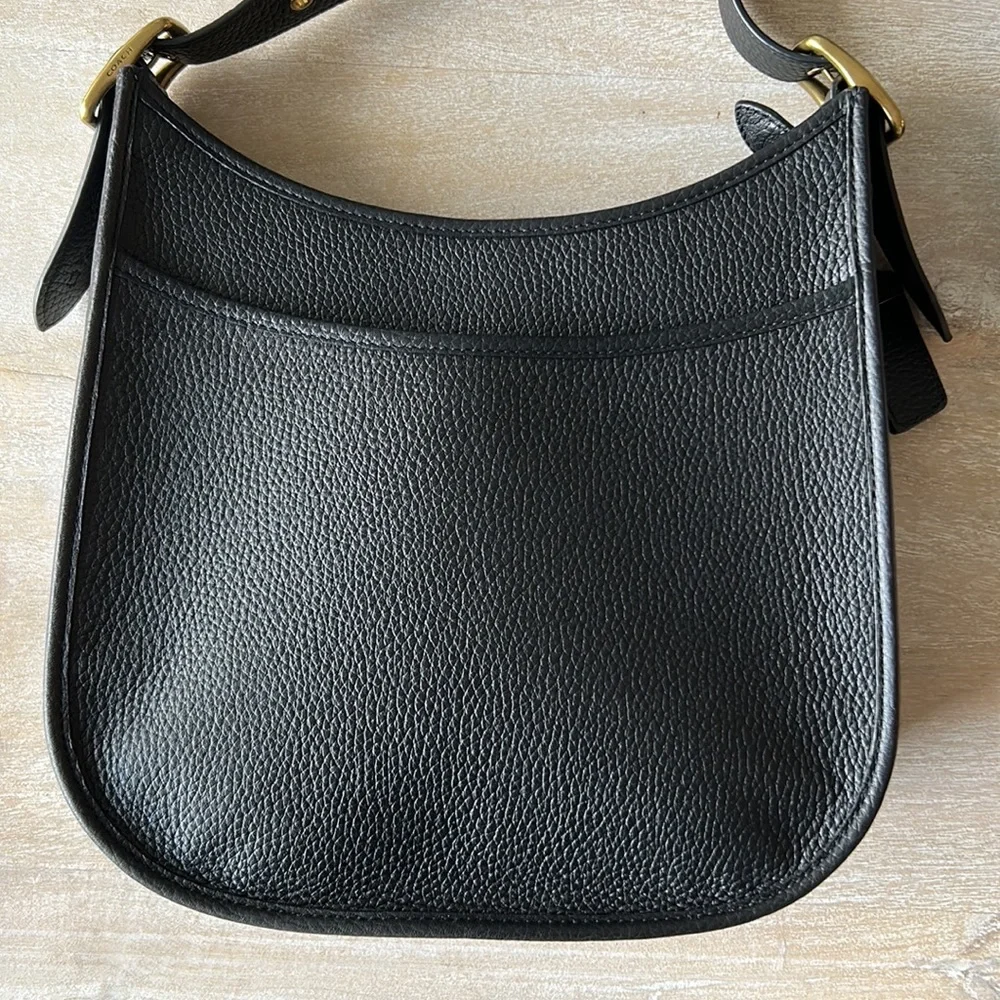 Coach Black Leather Shoulder Bag - Picture 2 of 8